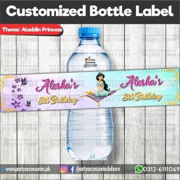 Disney Princess Water Bottle Labels Back To School Labels & Bag Tag