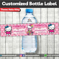 Hello Kitty theme Customized Bottle Labels for table decoration