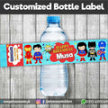 Super hero Avengers theme Customized Bottle Label wraps for Birthday