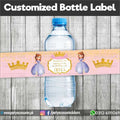 Princess Sofia theme Customized Bottle Label wraps