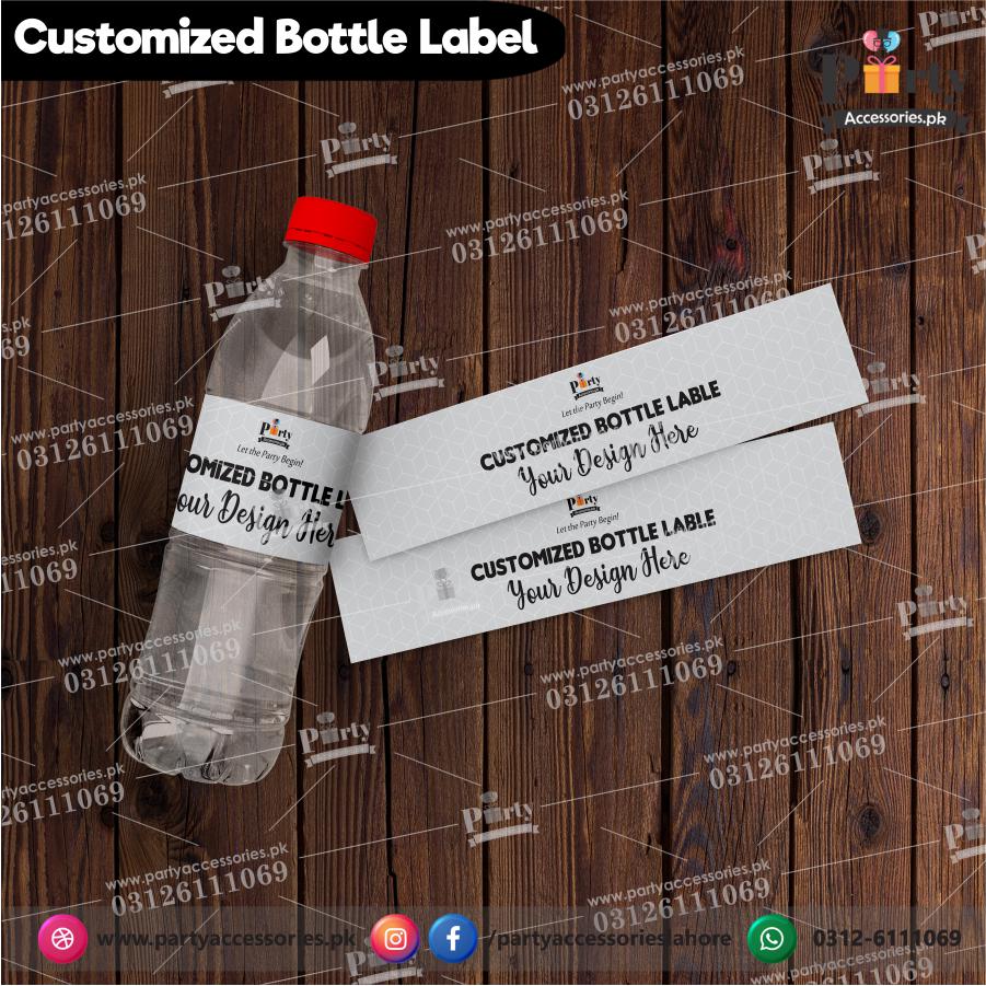 Customized Bottle Label wraps for table decoration