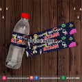 outer space theme birthday bottle labels 