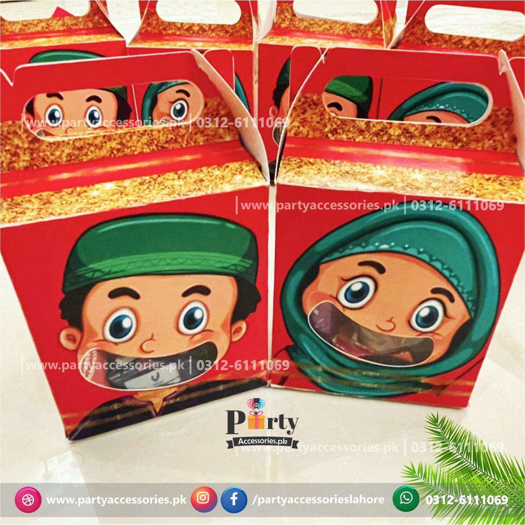 Customized Eid Goody Boxes | Eid Mubarak Favor Boxes with transparent Window