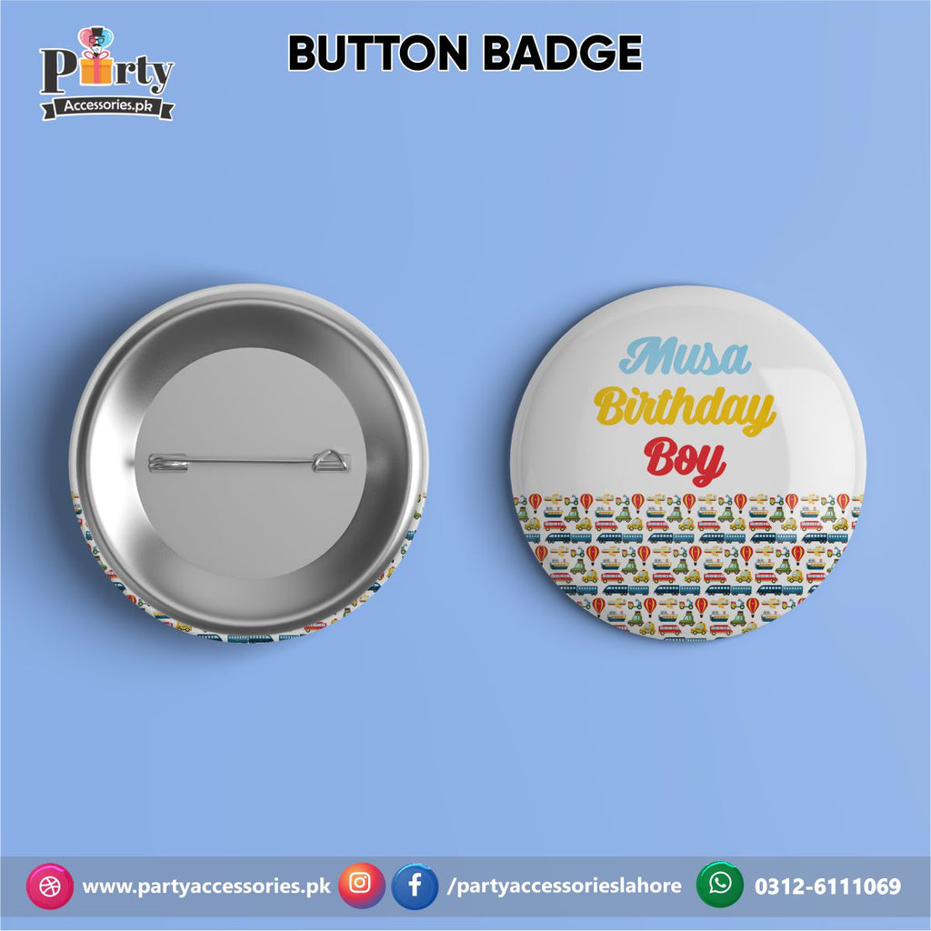 Transport theme Customized Button Badge