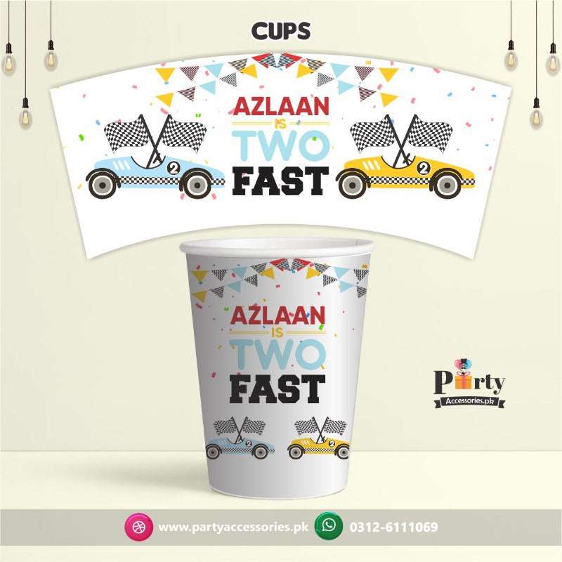 Customized Paper cups in Two Fast theme