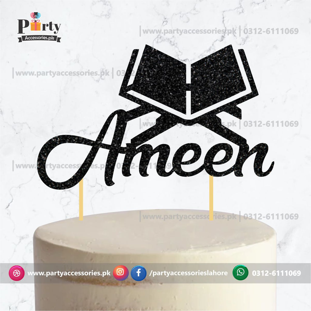 Ameen Cake topper in glitter