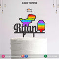 Pop It Party theme Customized wooden cake topper