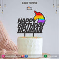 Customized Pop It Party theme wooden cake topper
