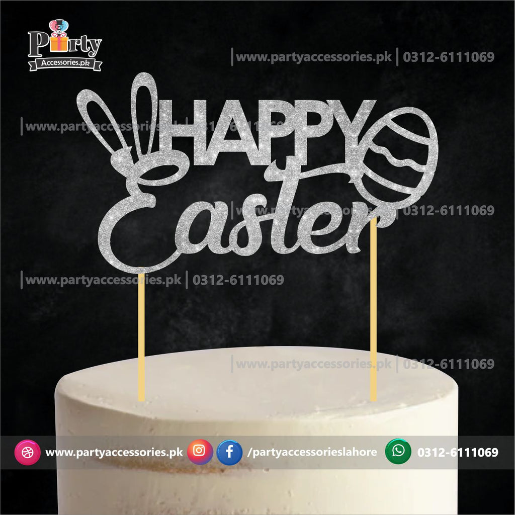 Happy Easter Cake topper glitter