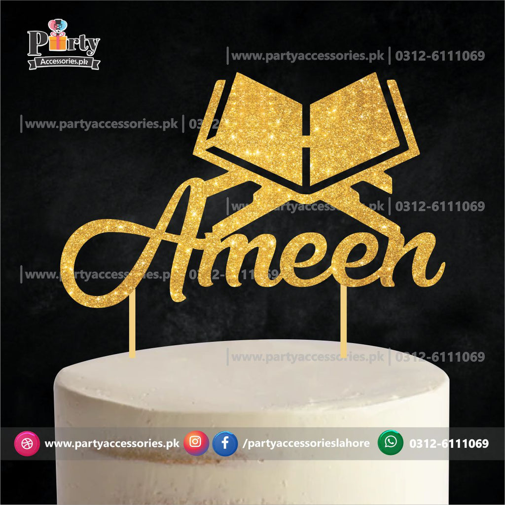 Ameen Cake topper in glitter