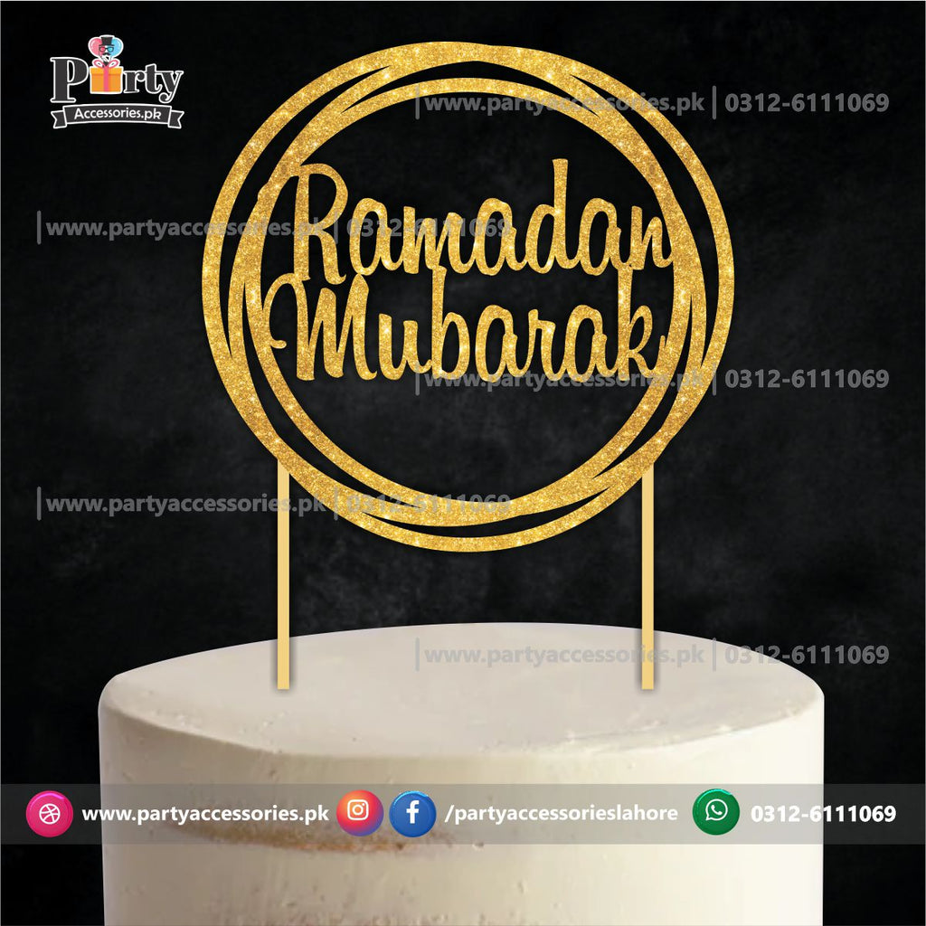 Ramadan Mubarak Cake topper 