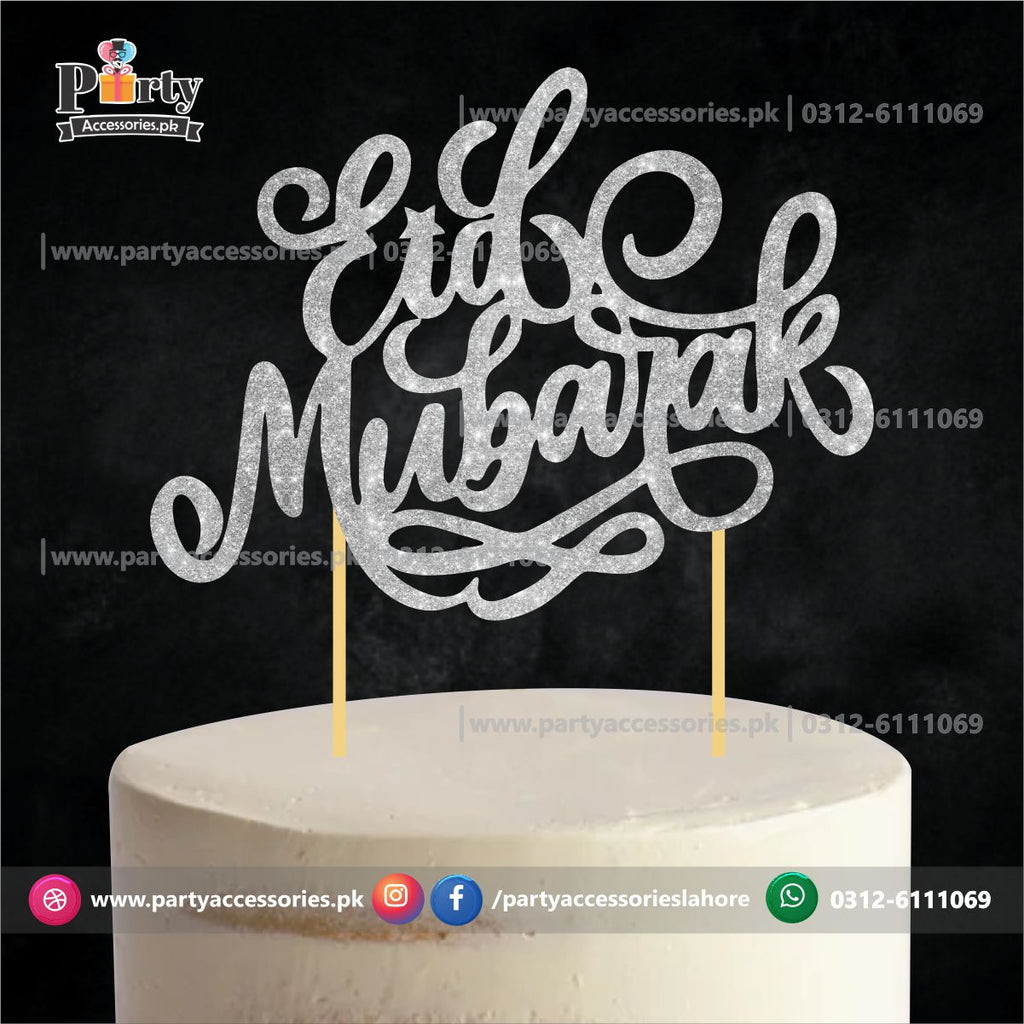 Eid Decorations 2022 | Mubarak Cake topper glitter