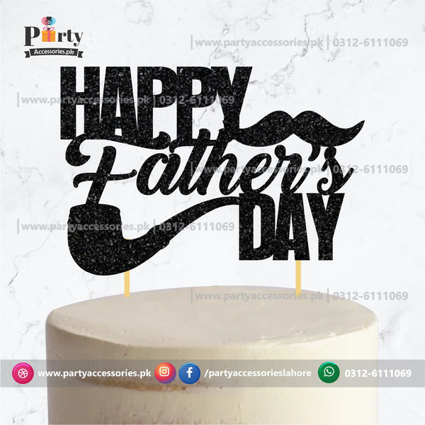 Happy Father's day glitter cake topper | Fathers day cake toppers
