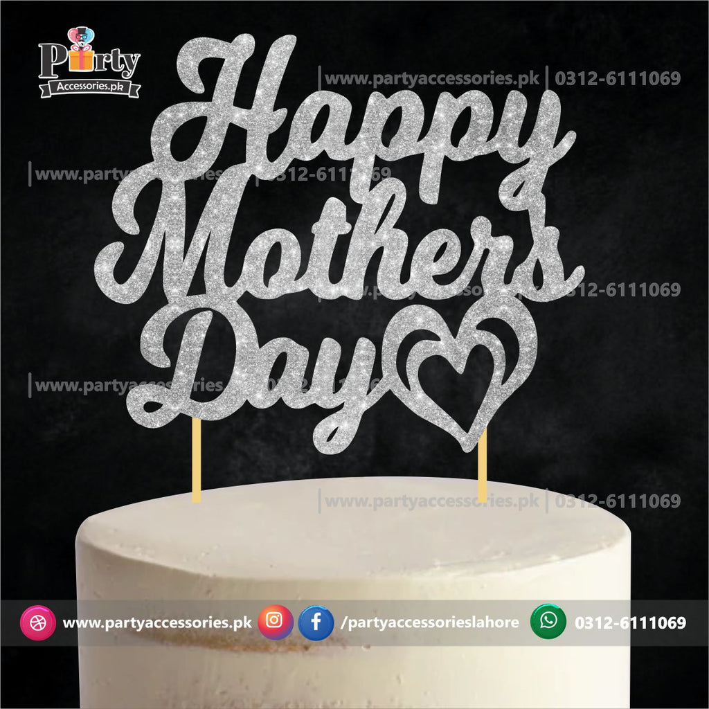 Happy Mother's day Glitter Cake topper