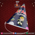 out space theme birthday caps