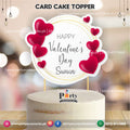 valentines day cake topper