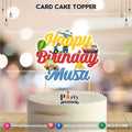 Transport birthday theme cake topper customized