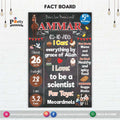 Customized Farm animals theme Fact board / Milestone Board / Chalkboard