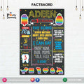 Customized Pop It Party theme Fact board / Milestone Board / Chalkboard