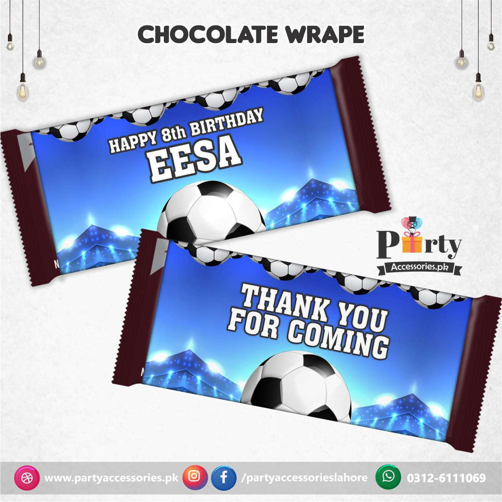 Customized Football theme chocolate wraps