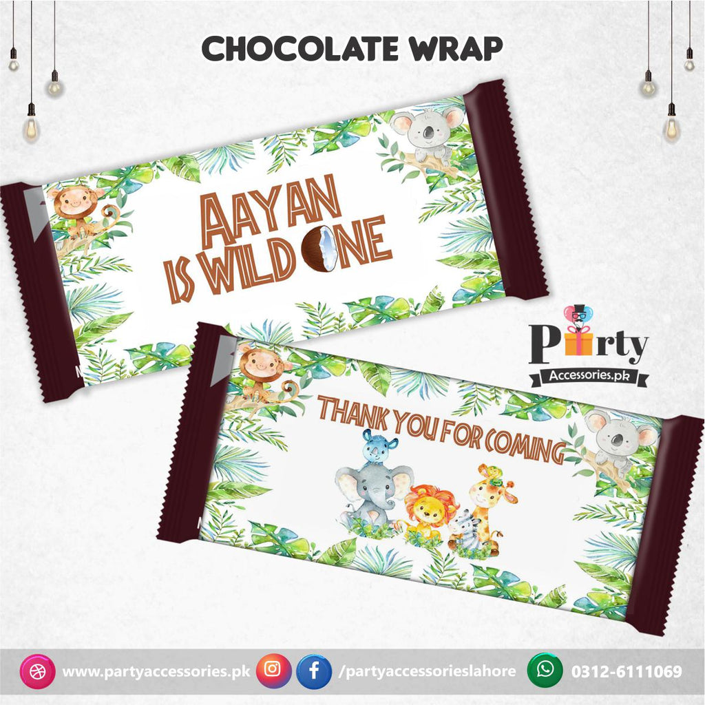 Customized Wild One theme chocolate wraps