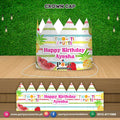 Crown Cap in Tutti Fruiti theme customized for the birthday BOY