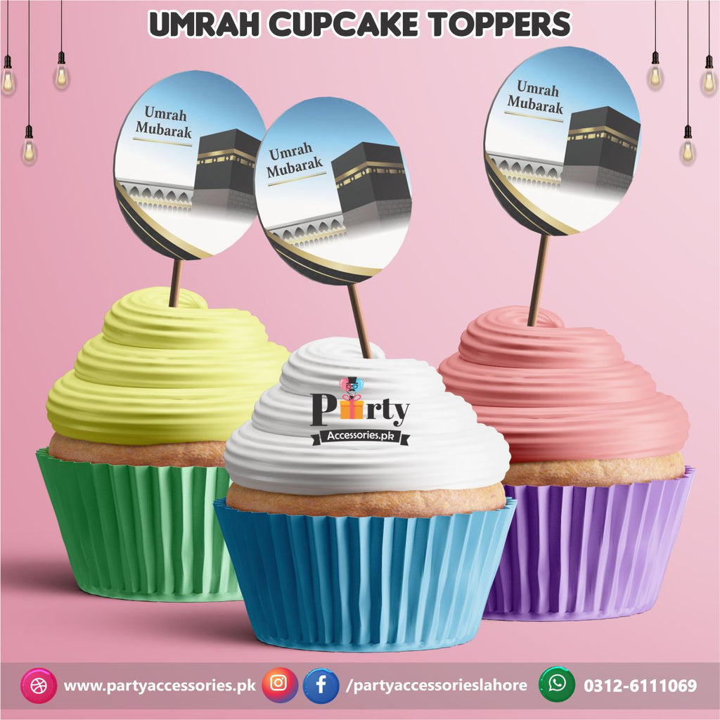 Umrah Mubarak | Khajoor or cupocake Toppers