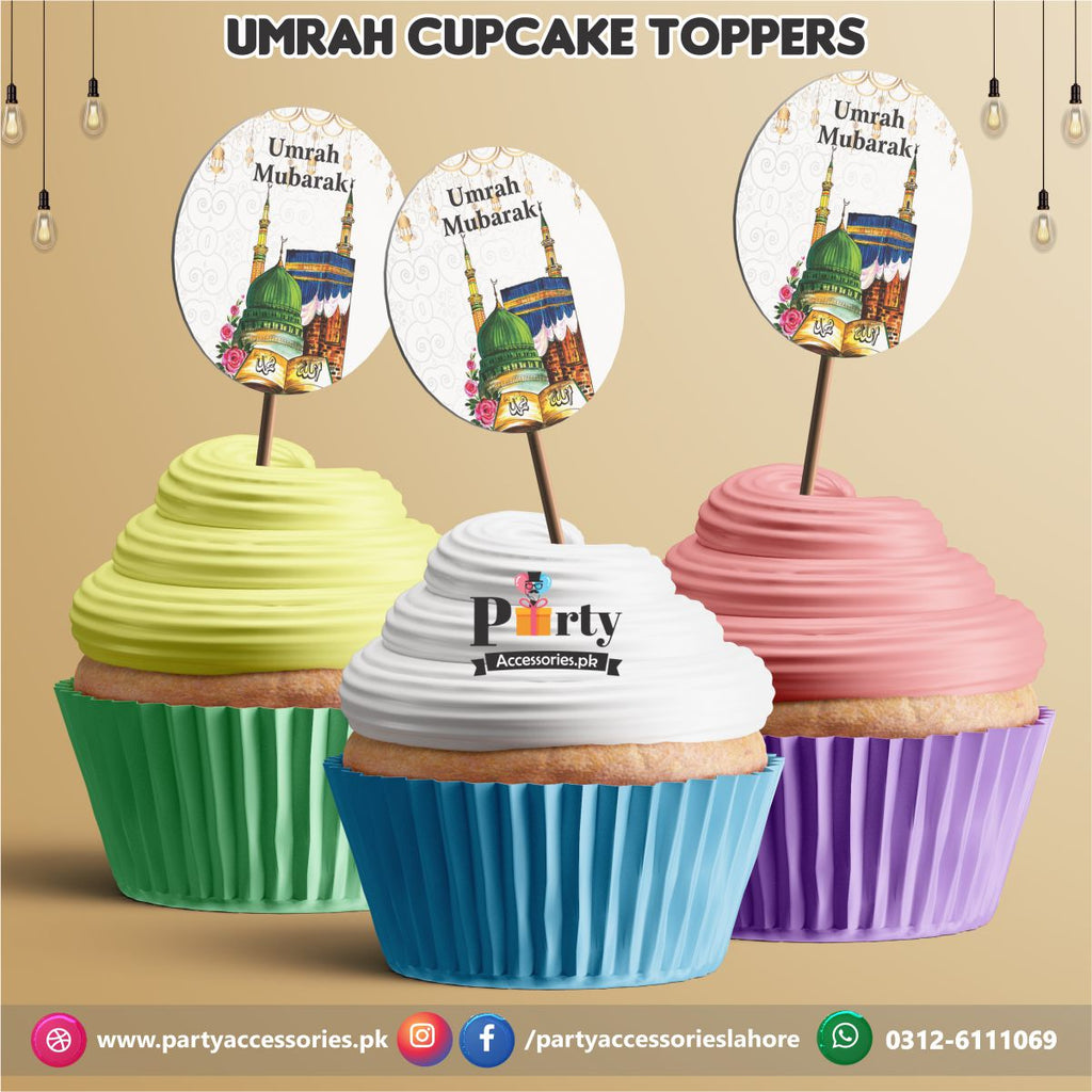 Umrah Mubarak | Khajoor or cupocake Toppers