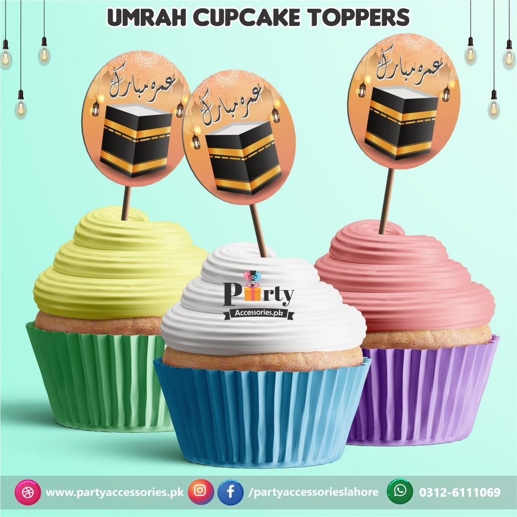 Umrah Mubarak | Khajoor or cupocake Toppers