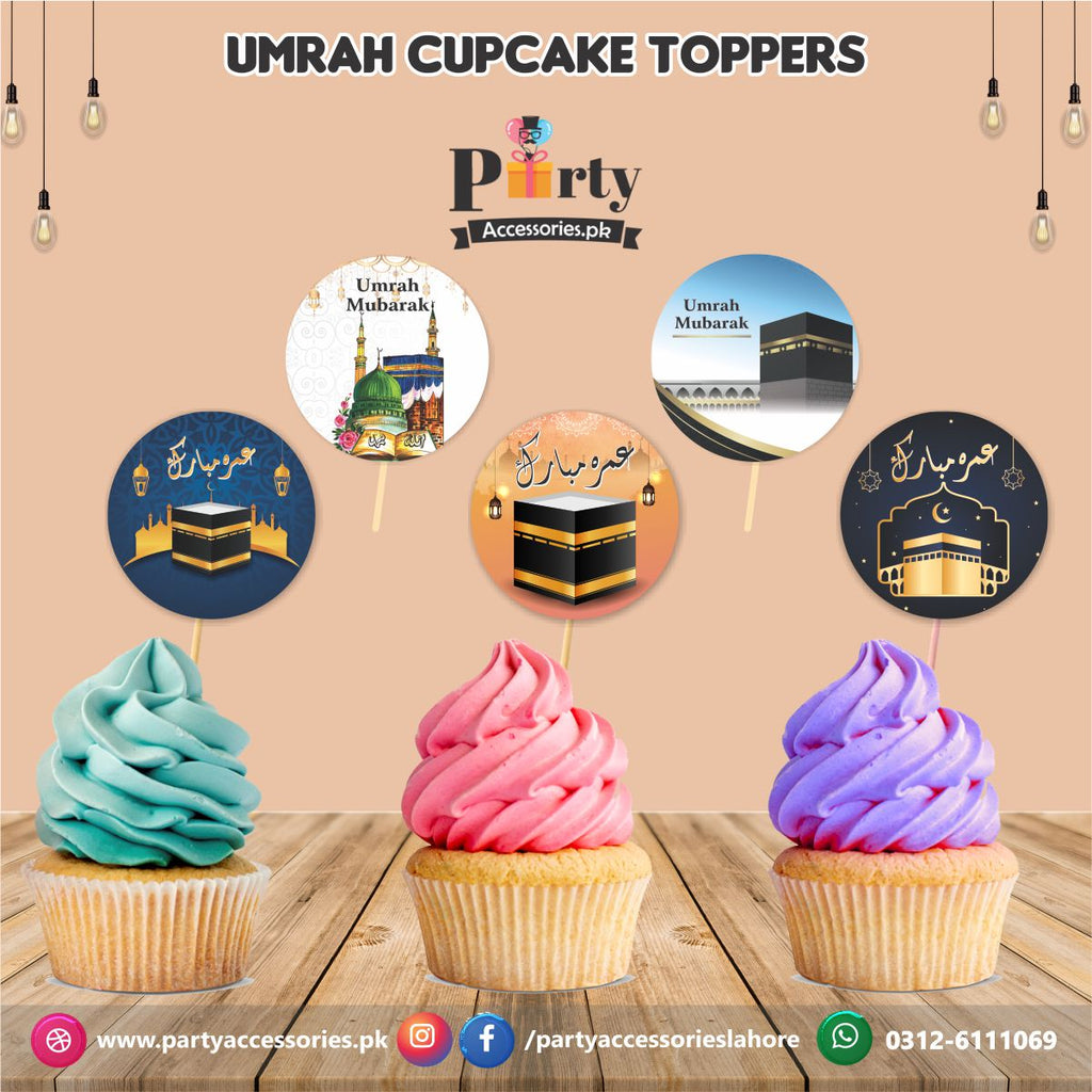 Umrah Mubarak | Khajoor or cupocake Toppers