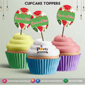 One in a  melon theme party | cupcake Toppers