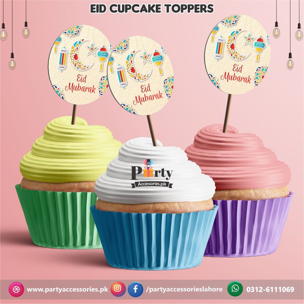 Eid Mubarak Cupcake toppers MOON DESIGN 