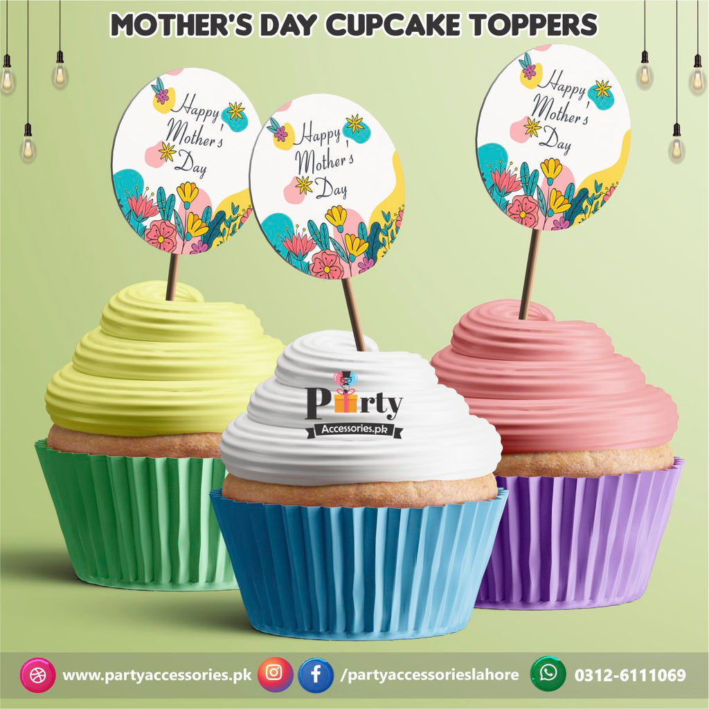 Mother day Cup Cake toppers