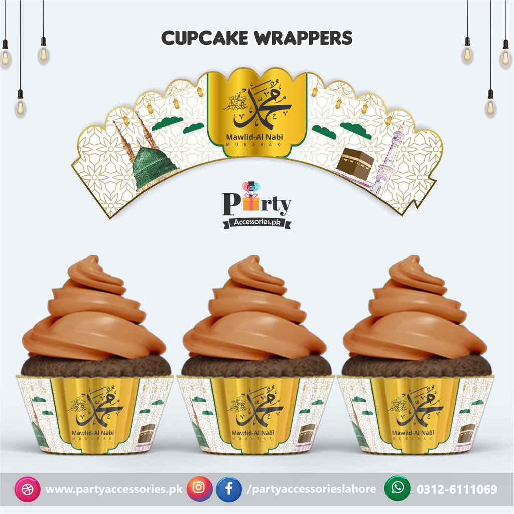 Eid milad un Nabi Cupcake wraps