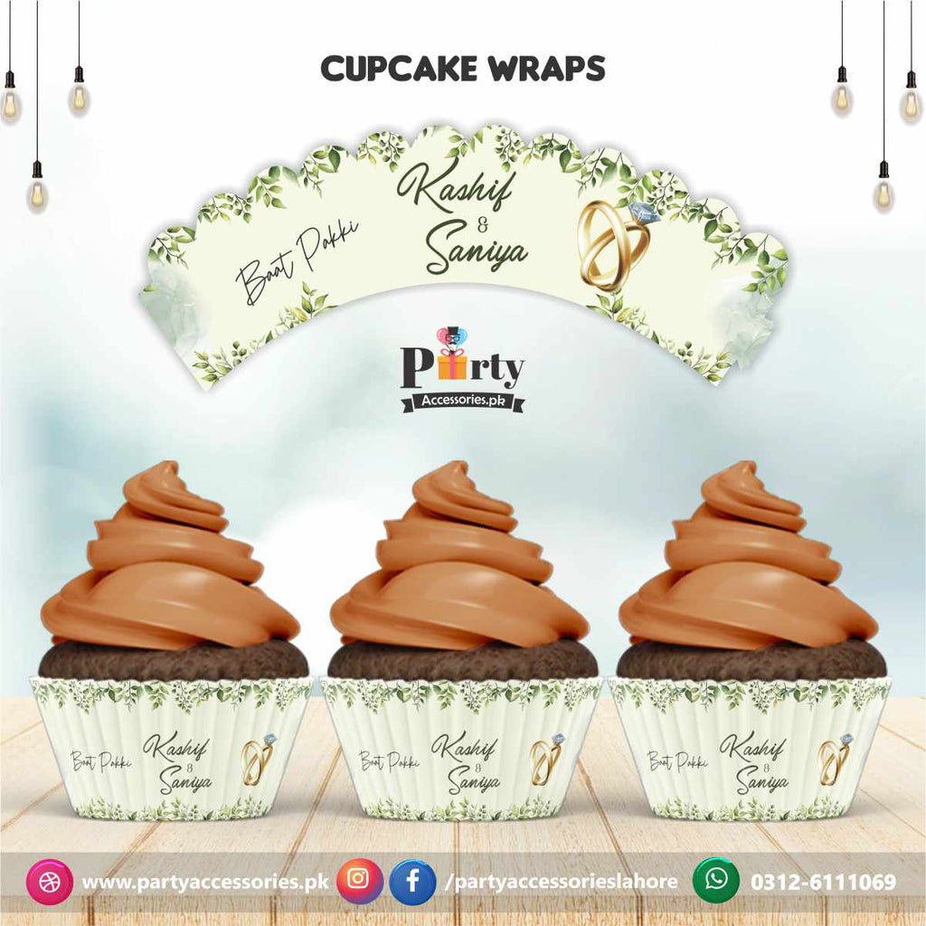 Baat pakki table decoration cupcake wraps