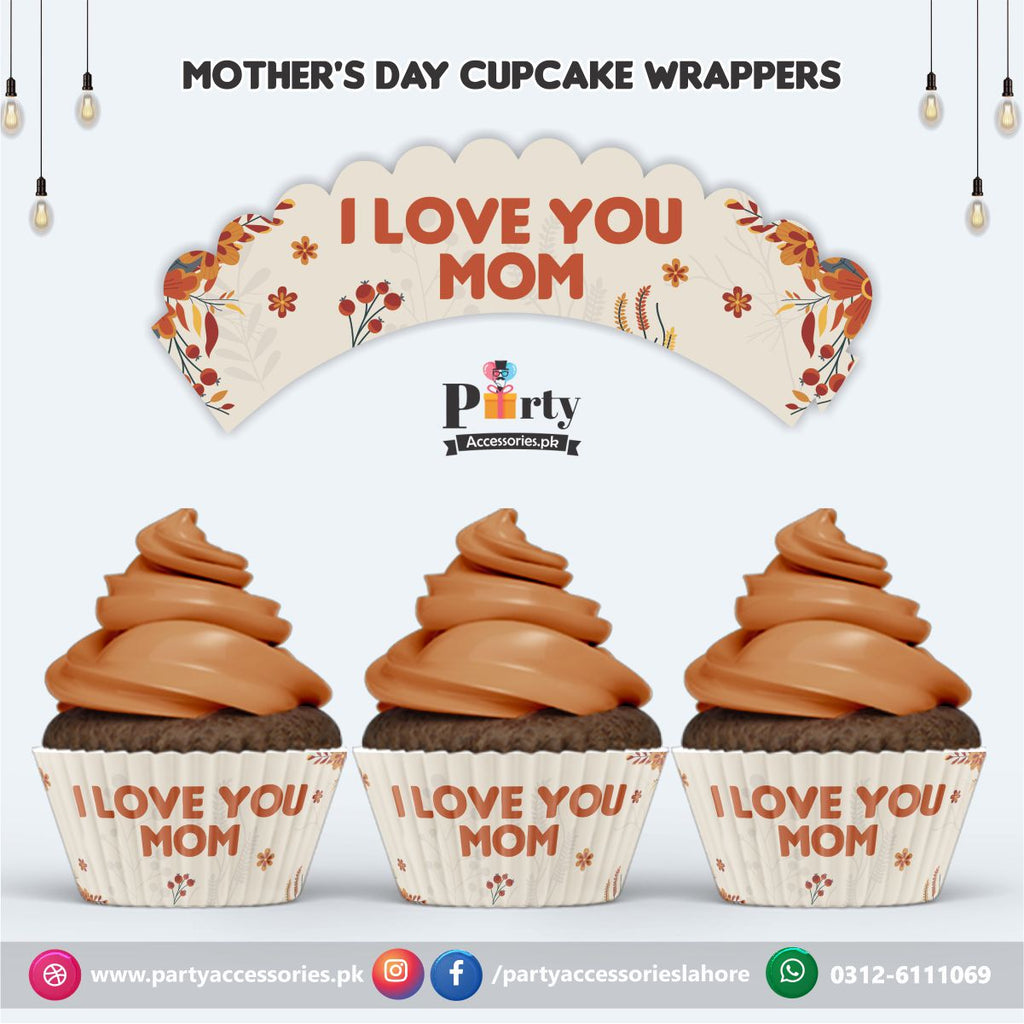 Mother day Cup Cake Wraps | mother day decorations