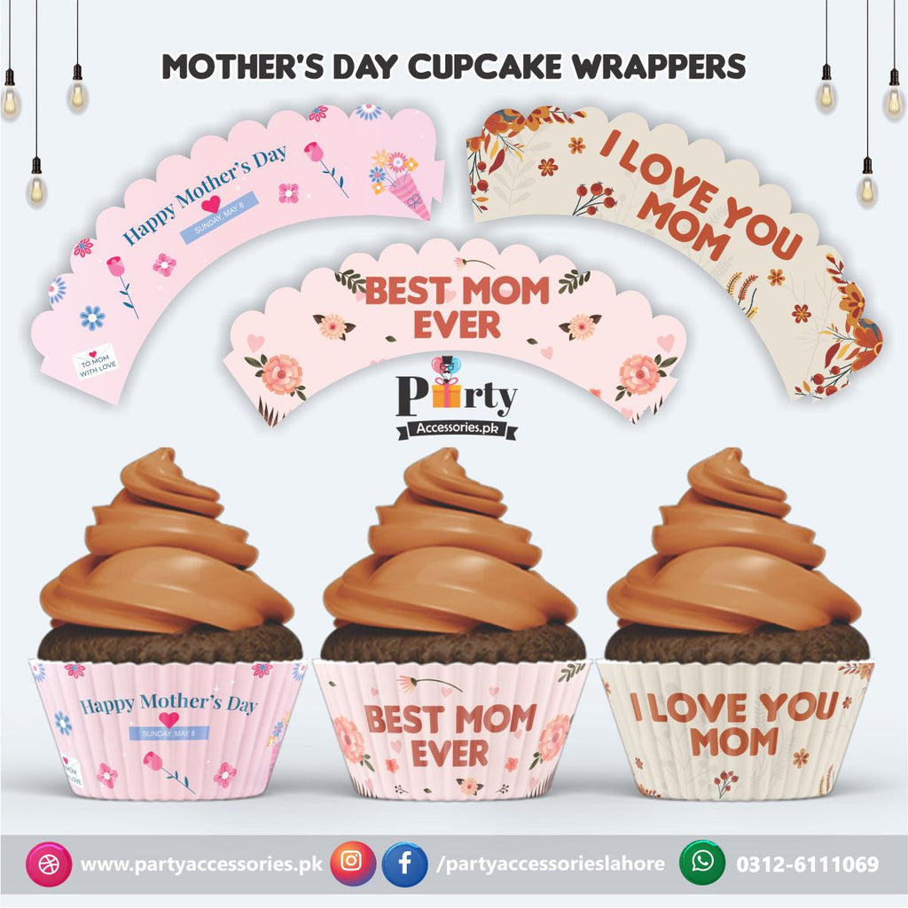 Mother day Cup Cake Wraps | mother day decorations