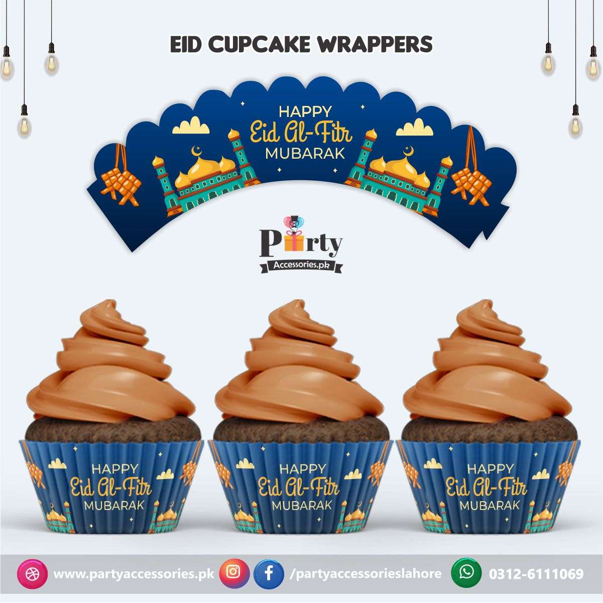 Eid Mubarak Cupcake wraps 