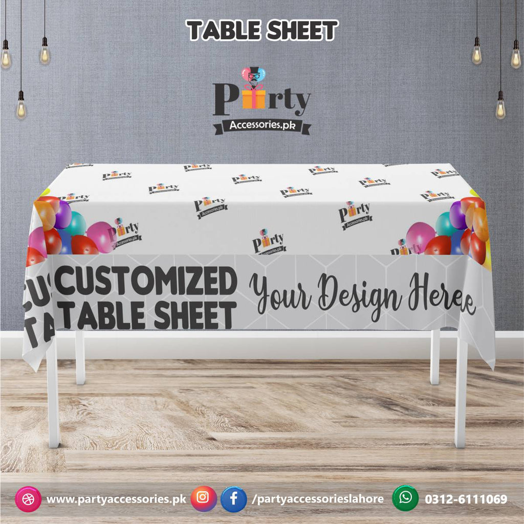Customized printed table top sheet | Custom made table cover