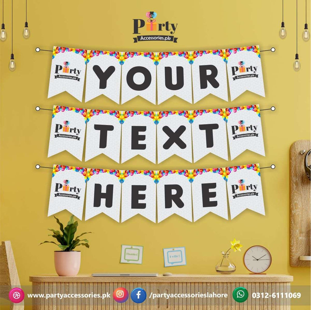Customized wall Bunting Banner in your theme