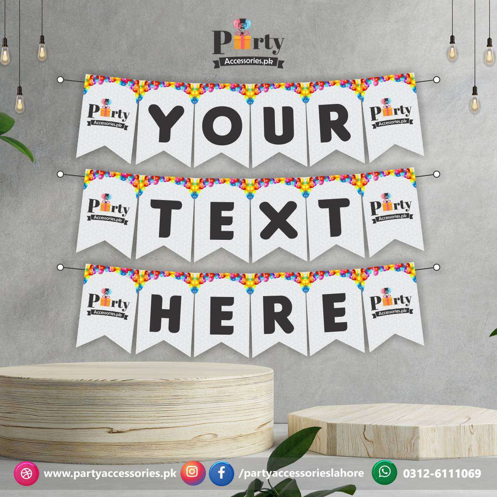 Customized wall Bunting Banner in your theme