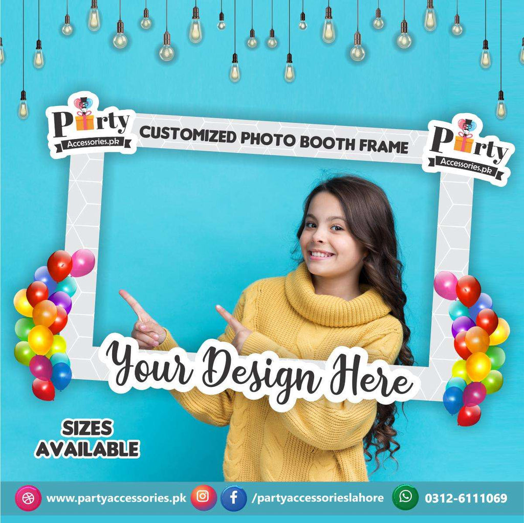 Customized Photo Booth / Selfie frame in in your required theme