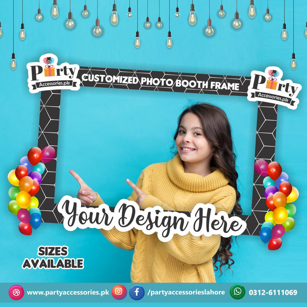 Customized Photo Booth / Selfie frame in in your required theme