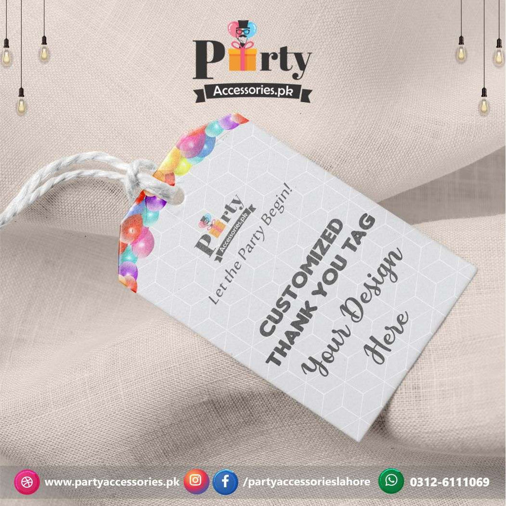 Customized Gift / Thank you tags