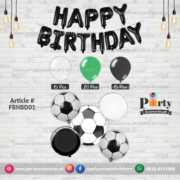 Football theme birthday decoration balloons set 