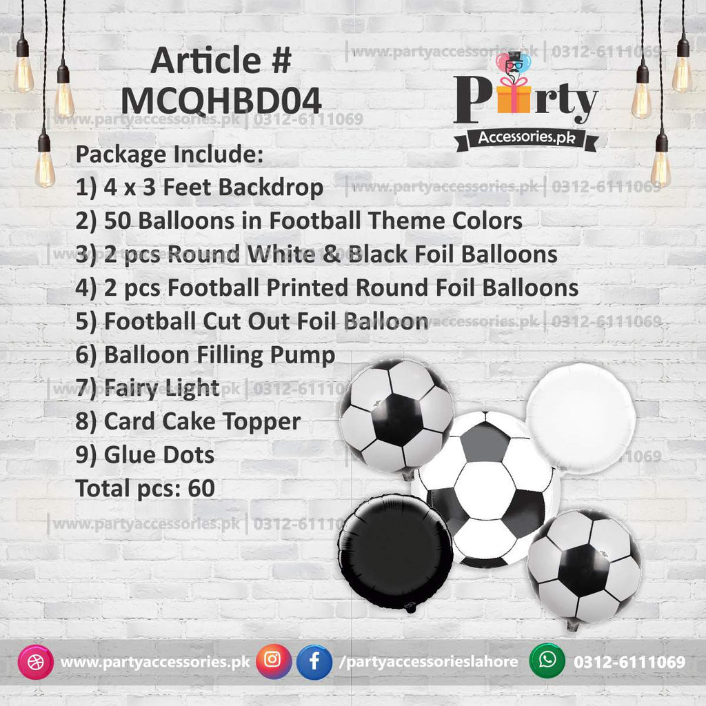 Football theme birthday decoration kit 