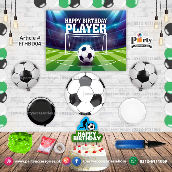 Football theme birthday decoration kit 
