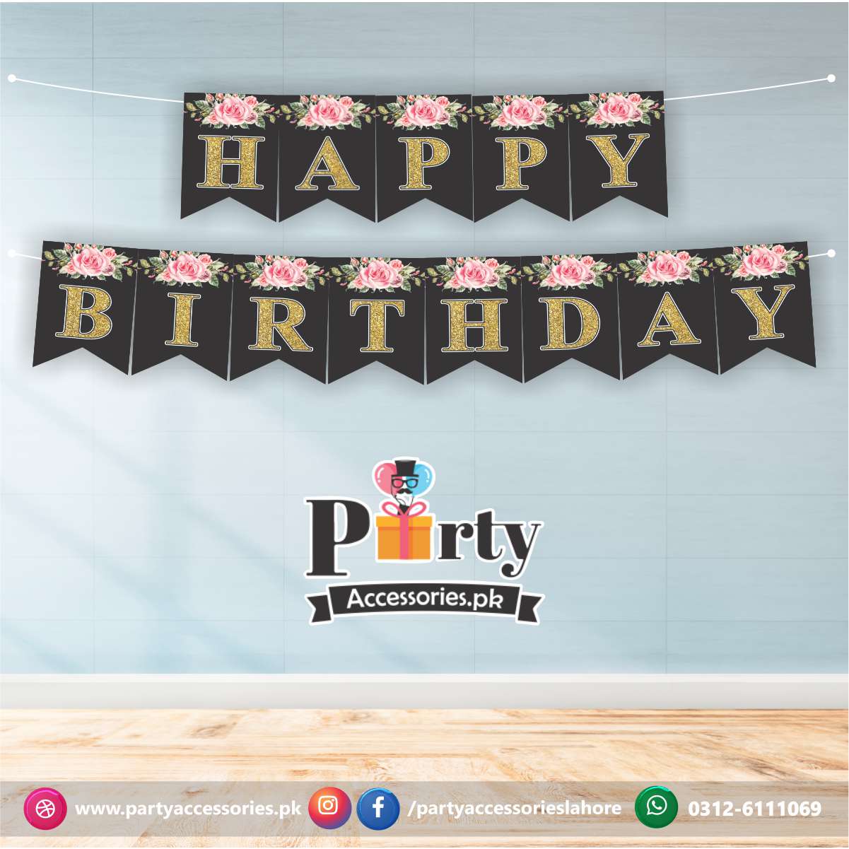 happy birthday bunting banner