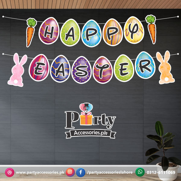 Happy Easter Wall decoration banner egg shaped