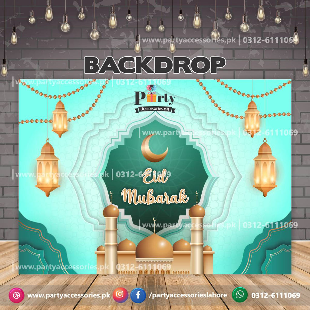 Eid Decoration ideas 2025 | Eid Mubarak backdrop customized with your text